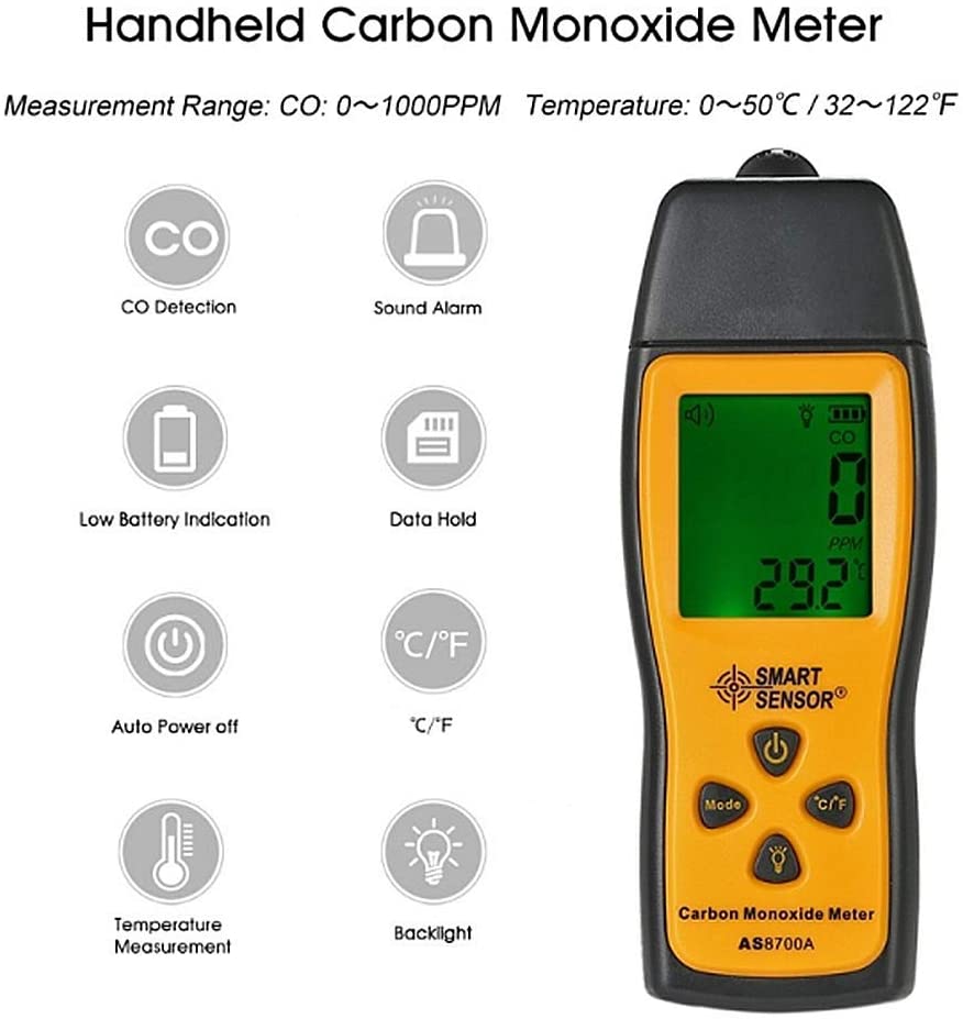 Detector Portátil Monóxido Carbono